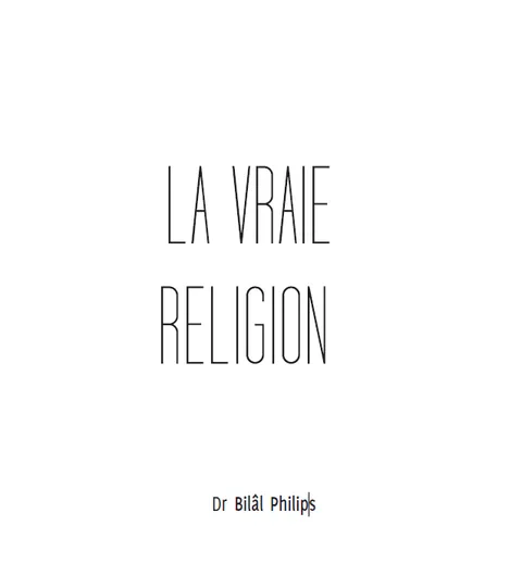 La Vraie Religion