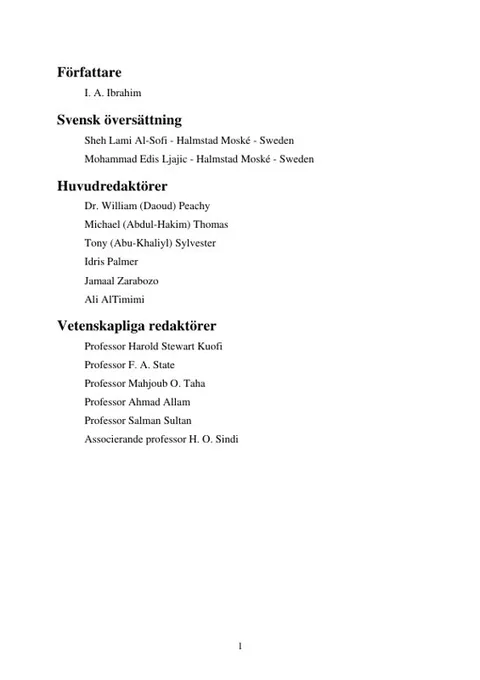Några bevis för sanningen i islam